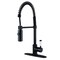 Gourmetier LS8770DPL Paris Single-Handle Pre-Rinse Kitchen Faucet, Matte Black LS8770DPL - alternate 1